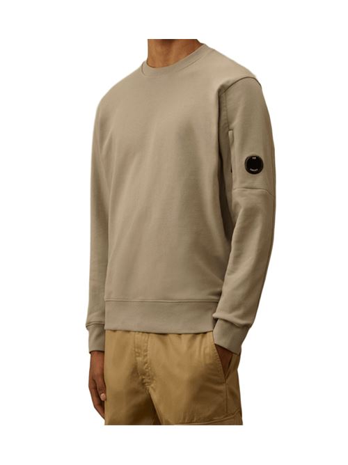 DIAGONAL RAISED FLEECE CREWNECK LENS C.P. COMPANY | SS713A005086W904